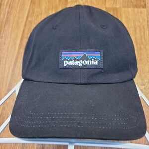 Patagonia Hat Cap Adult Black Strapback Organic Cotton All Trad
